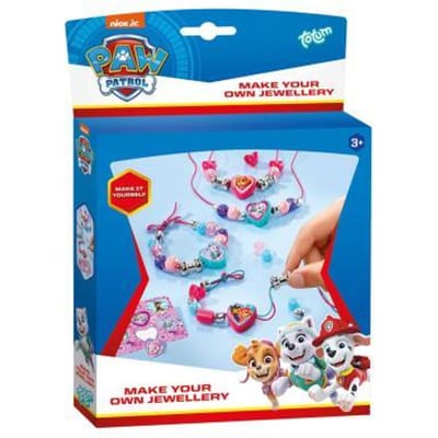 PAW Patrol speelgoed Totum armbandjes en 2 kettinkjes maken - speelgoed vanaf 3 jaar - junior knutselset vriendschapsarmbandjes met hartbedels knutselen