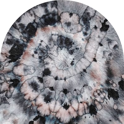 Vooraf gelijmd vliesbehang met gigantische muurschilderingen - DONKERE ABSTRACTE BOOG - 60x60cm