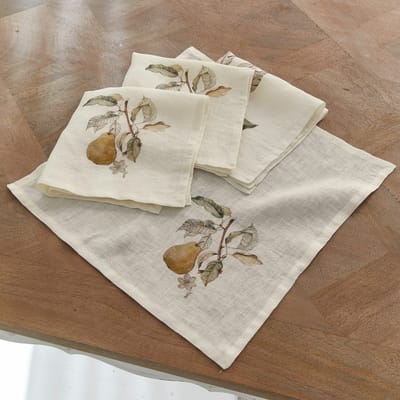 LOBERON Servet set van 4 Tupisa offwhite