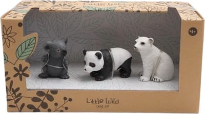 Little Wild and Co – Speelset Babydieren (IJsbeer, Koala & Panda) – 3 stuks – 3,5-5 cm – Comansi
