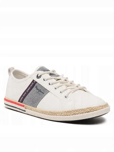 Pepe Jeans Heren Schoenen Wit Vetersluiting 41 Awe white