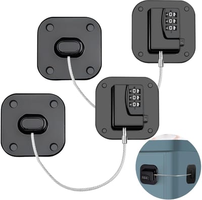 Unyqoos® Zelfklevend kinderslot met code voor kasten, koelkasten en ramen