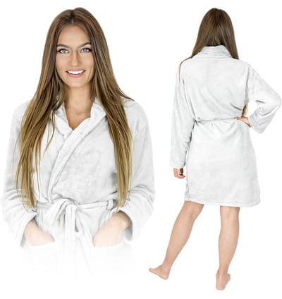 Onesies - Badjas - Grijs - SuperSoft Microfibre - Met Capuchon