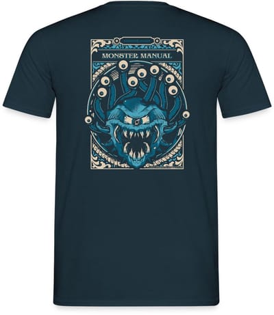 Dungeons And Dragons Monster Manual Met Beholder T-Shirt Heren