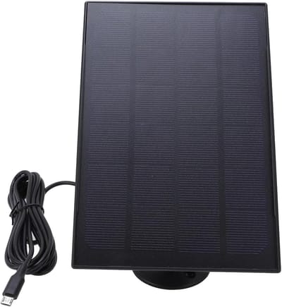Zonnepaneel - Zonneoplader - Camera opladen - IP66 waterdicht - 8W - Zwart