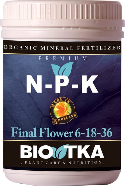 BioTka Microgranulaat NPK 6-18-36 Eind bloeifase (vruchtfase) 500 gr. - Bio Micro - plantenvoeding - biologische plantenvoeding - planten - bio supplement - hydro voeding - plantenvoeding aarde - kokosvoeding - kokos voeding – bloei -