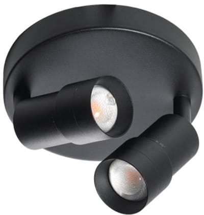 ETH Spot Liam Led hoek instelbaar 3 step dimming 2700k 2x7w zwart Dia.150mm