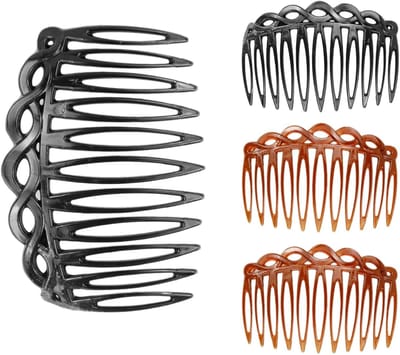 Haarkammen set - Zij-kammen - Haar stylen - Gladde tanden - 4 stuks - Schildpad patroon