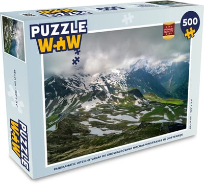 Puzzel Panoramatic uitzicht vanaf de Großglockner Hochalpenstraße in Oostenrijk - Legpuzzel - Puzzel 500 stukjes