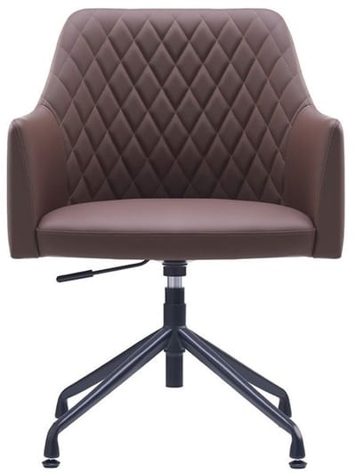 Sedero Vergaderstoel Vitoria Donkerbruin - PU-leer