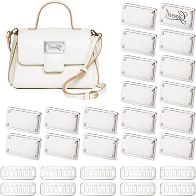 Metalen Blanco Stempelen Tags - Naamlabels Handgemaakt - DIY Ambachten - Duurzame Zinklegering - 30 Sets - Zilver