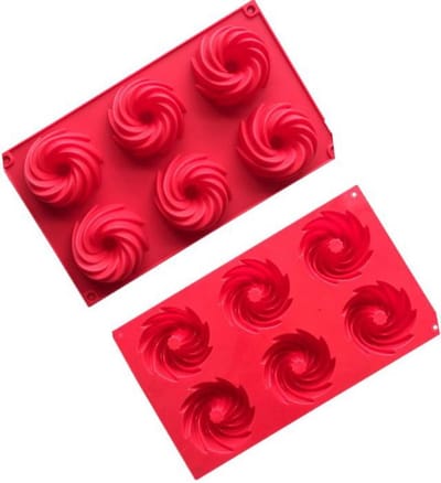 ProductGoods - Siliconen Bakvorm Draaikolk - 6 stuks - Bakvormen