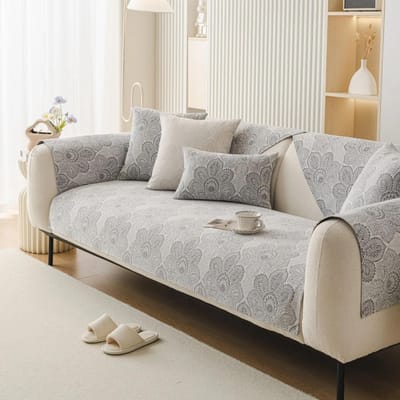Klassieke Jacquard Bankhoes Antislip Rugleuninghoes Vier Seizoenen Universeel Chenille Bankkussen Antikat Kras Bankhoes 70x70cm 1pcs