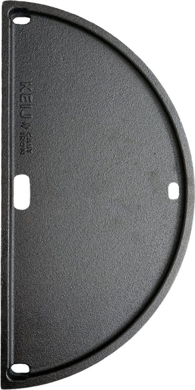 Gietijzeren plaat - half rond - Compact - 33 cm - geëmailleerd