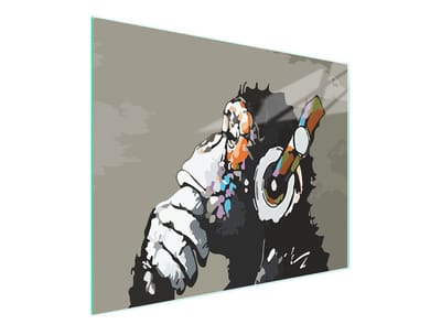 TMK ArtDeko - Snijplank Serie - Snijplank Glas - 52x30 cm - Muziekmotief