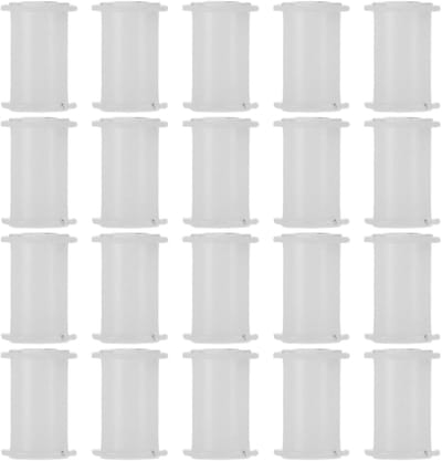 Cassette Tape Onderdelen - Rolnaaf Cassette - Reparatie Cassettedeck - Geluidsarme Werking - 20 Stuks - Wit