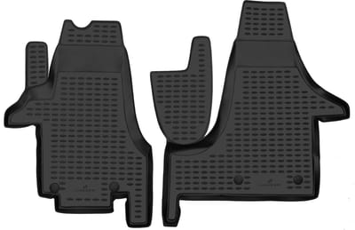 Walser Rubberen Voetmatten XTR geschikt voor VW T5 bus/platform/chassis 04/2003-08/2015 - VW T5 Kasten 04/2003-Vandaag
