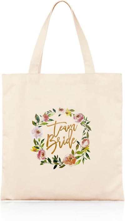 Canvas Tote Bag voor Bruidsmeisjes - Perfecte Bruid Cadeaus voor Bruiloft en Vrijgezellenfeest
