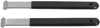 Bestratingsgereedschap - Steen trekker - Tuin aanleggen - Rubberen handgreep - 24 cm - Zilver