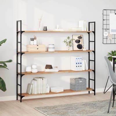 vidaXL - Wandschap - zwevend - olieafwerking - 140x20x2 - cm - massief - acaciahout