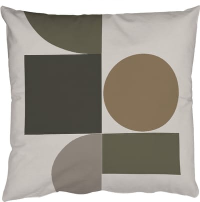 Sierkussens - Kussentjes Woonkamer - 50x50 cm - Aardetinten - Abstracte compositie - Eenvoudige vormen