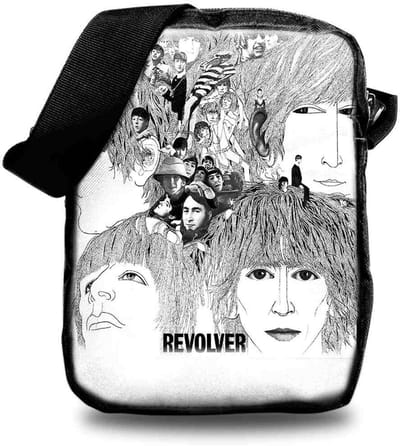Rocksax The Beatles - Revolver Crossbody tas - Wit/Zwart