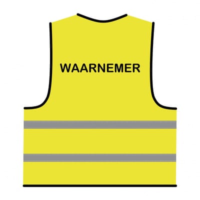 Waarnemer hesje geel