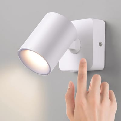 Dimbare 5W LED Wandlamp met Touch Control - 350° Draaibaar en 3000K Warm Wit Licht voor Slaapkamer, Woonkamer, en Gang