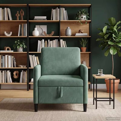 vidaXL - Sofa - met - Opbergruimte - Zeegroen - 72 - x - 78 - x - 87 - cm - Polyester