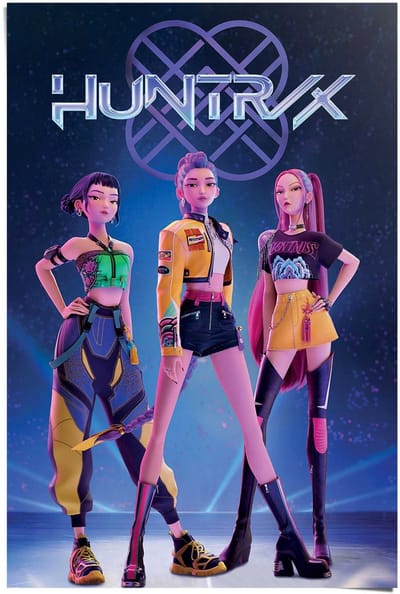 Poster K-pop Demon Hunters - 91,5 x 61 - Papier - REINDERS
