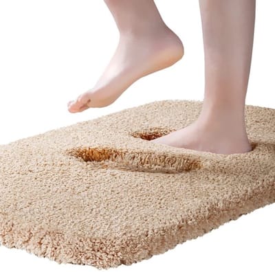 Dailygoods- Badmat Ultra Dik - Antislip Badmat - Absorberend Badkamertapijt - Microvezel Vloermat - Zacht Tapijt - 50 x 80 cm - Badkamer Tapijt
