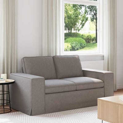 vidaXL - Bank - Taupe - 162 - x - 80 - x - 82 - cm - Stof
