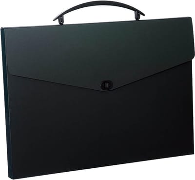 Ontwerpkoffer A3 - Tekenkoffer Opbergkoffer - Tekeningen Opbergen - 1/3 Gesneden Tab - A3 Formaat - Zwart