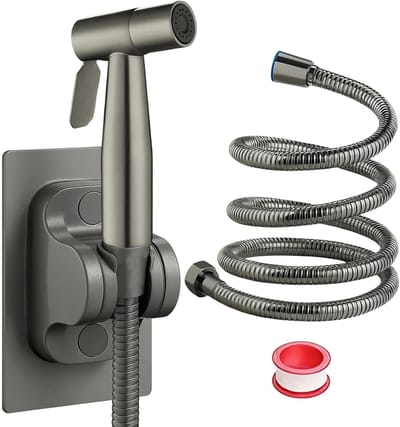 304 RVS Toilet-Drukspuit voor Badkamer en Keuken, Handdouche met 1.5 m RVS Slang, Bidet Spray Kit voor Thuis en Hotel