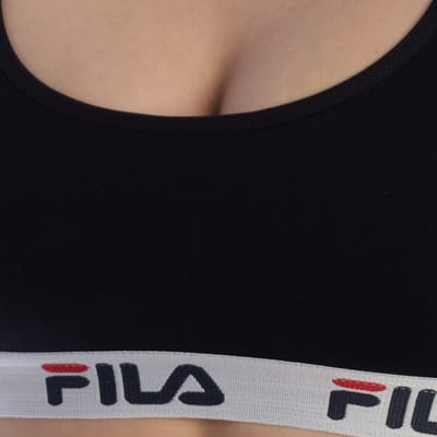 Fila - Woman Bra Elastic Band - Zwarte Sport Top - L - Zwart
