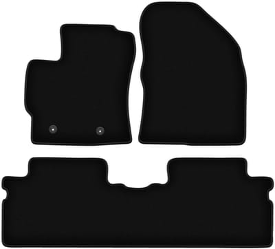 BASIC zwarte veloursmatten voor: Toyota Verso minivan (2009-2013)