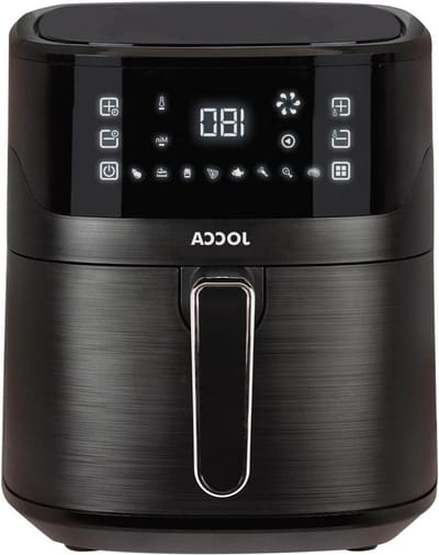 Heteluchtfriteuse - Airfryer Frituurpan - Gezond Koken - Fry Force 360 Graden - 65 Liter - Zwart