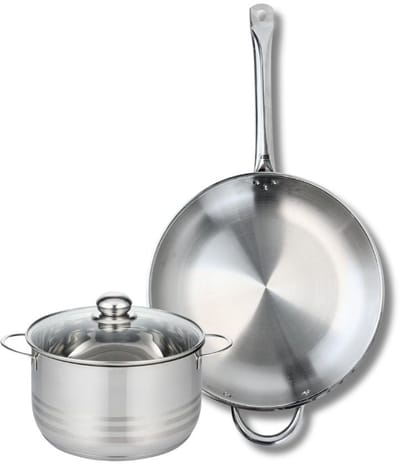 Set van 1 Koekenpan 32 cm en 1 braadpan 20 cm Elo Profi Brillant