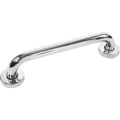Barre d'appui de sécurité en acier inoxydable de 30 cm d'épaisseur pour baignoire, douche, toilettes blanc