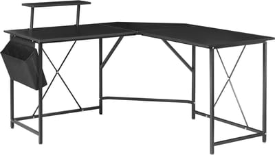 TACONY - Hoekbureau - Zwart - MDF