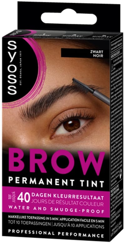 Syoss Browtint Black - 3 x - Voordeelverpakking