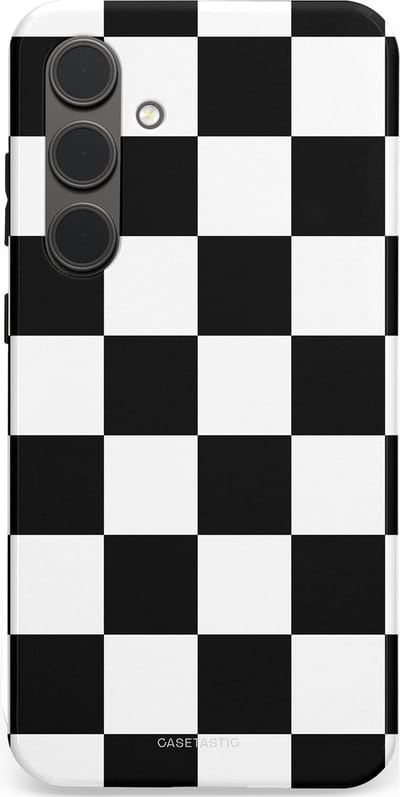 Casetastic Hoesje Geschikt voor Samsung S24 Plus - Stijlvolle Beschermende Duo-layer Case - Schaak