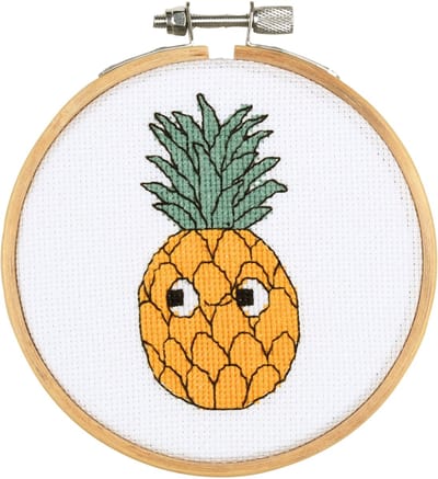 Vervaco - Telpakket kit met borduurring - Eva Mouton - Ananas - PN-0215414 - Borduren - Borduurpakket - Borduurpakket volwassenen - Borduurpakket kind
