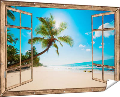 Gards Tuinposter - 90x60 cm - Tuindoek - Tuindecoratie - Wanddecoratie buiten - Tuinschilderij
