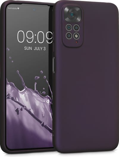 kwmobile metallic telefoonhoesje van TPU - geschikt voor Xiaomi Redmi Note 11 / Note 11S - Flexible case voor smartphone - In metallic braam