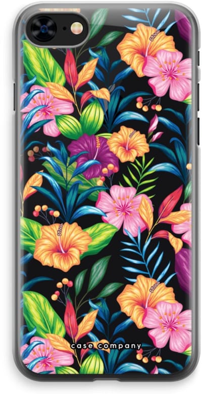 Case Company® - Hoesje geschikt voor iPhone 8 hoesje - Tropisch 2 - Soft Cover Telefoonhoesje - Bescherming aan alle Kanten en Schermrand