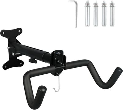 Dailygoods - Fiets Hanger voor Garage - Robuuste Fiets Rack tot 30 kg met Schuim Bescherming
