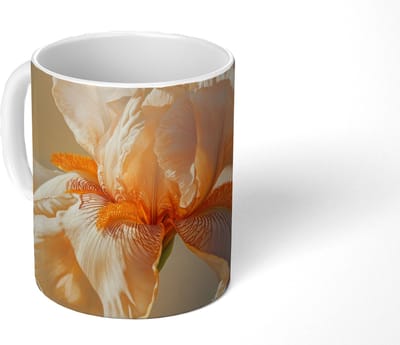Mok - Koffiemok - Close up - Oranje - Iris - Mokken - 350 ML - Beker - Koffiemokken - Theemok
