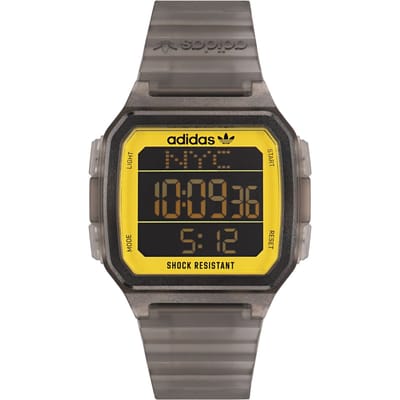 Adidas Originals Digital One GMT Unisex Grijze Horloge AOST22554