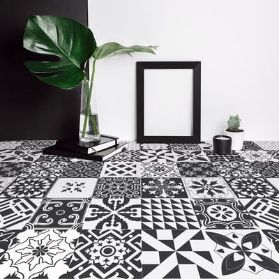 Meubeldecoratiestickers - Zelfklevende stickers voor keuken en woonkamer - 60 Hilirio meubeltegelstickers - 60 stickers 20x20cm